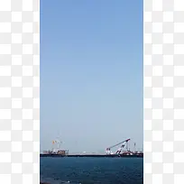 蓝天大海风景H5背景