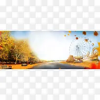 风景banner背景