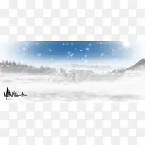 雪地背景