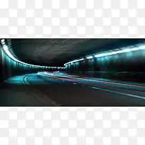 霓虹隧道背景