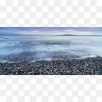 唯美梦幻海滩摄影背景图