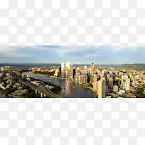 城市俯瞰banner背景图
