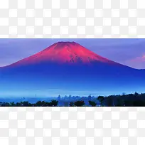 火山雪景淘宝海报背景banner