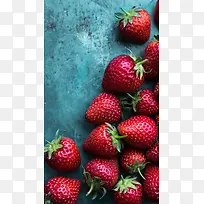 清凉草莓H5背景