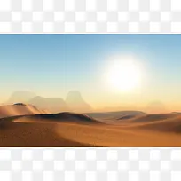 沙漠风景旅游平面广告