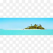 蓝天大海旅游度假背景
