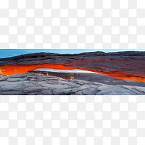 山脉红色岩石图片