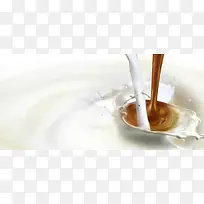 咖啡牛奶混合
