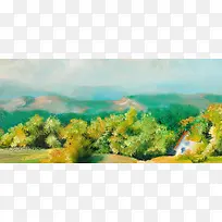 油画风景壁纸