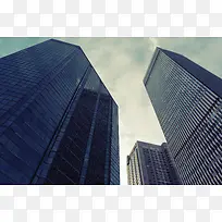 城市建筑大厦大气地产平面广告