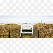 简约海洋阶梯背景装饰