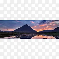 山峰 云背景