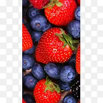 草莓蓝莓H5背景