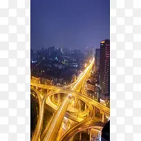 城市里的立交桥素材背景