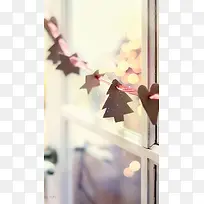 真实圣诞元素艺术摄影H5背景