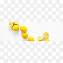 黄色柠檬背景图
