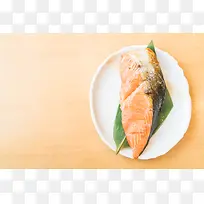 厨房三文鱼美食寿司背景