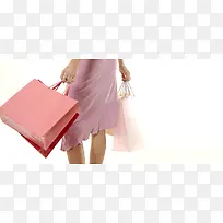 粉色女性购物主题
