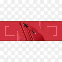 iPhone 8科技数码红色banner
