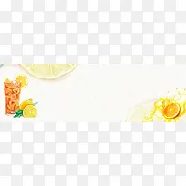 果汁夏季冷饮健康食物banner背景2