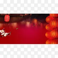 红红火火灯笼喜庆中国风节日背景素材