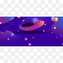 淘宝双十二蓝色宇宙激情背景