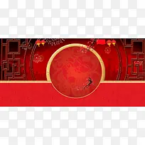新年春节中国风年货节海报新年