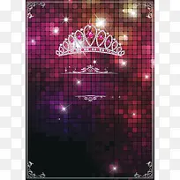 绚丽皇冠妇女节背景素材