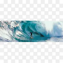 激情冲浪背景banner素材