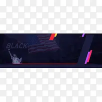 黑色星期五欧美激情狂欢黑色banner