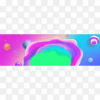 大气紫色双十二banner海报背景