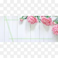 木板鲜花清新服饰电商特卖