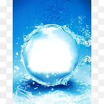 化妆品补水海报背景素材