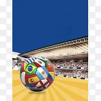 足球直播新赛季海报背景模板