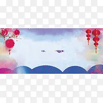 中国风古典新春banner背景海报