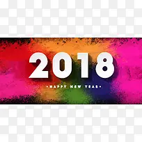 2018喷墨彩色banner