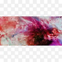 红色激情泼墨背景