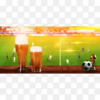世界杯啤酒促销banner