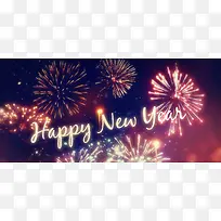 新年狂欢烟花banner