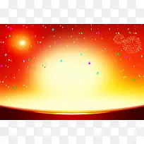 元旦红色喜庆背景图