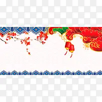 新春设计中国风背景banner海报