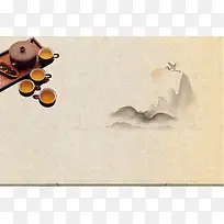 养生茶海报背景素材