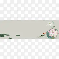 古典花鸟锦鲤背景图