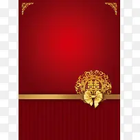 中式婚礼指示牌展板背景素材