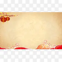 古典中国风喜庆灯笼边框背景素材