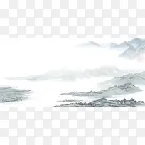 中国风群山水墨背景图