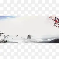 天坛冬季梅花中国风唯美banner