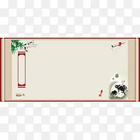 清明节文化宣传展板背景素材