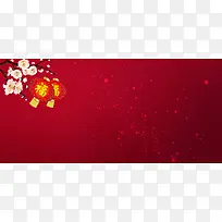 春节红色喜庆海报背景