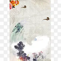 中国风书画纹理背景素材